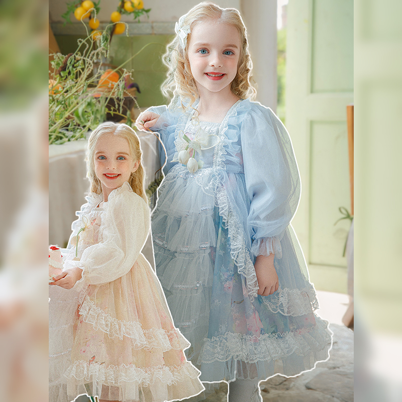 2024秋装新款公主裙洛丽塔粉色