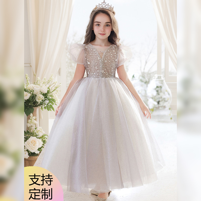 小女孩蓬蓬纱钢琴演出服