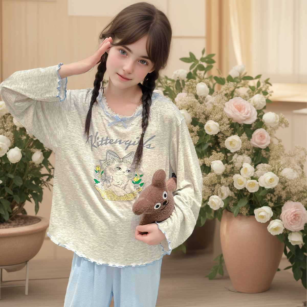 女童中大童家居服套装