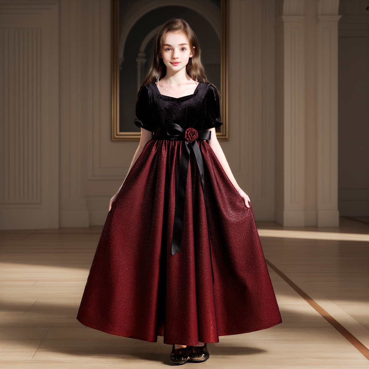 胖宝女童礼服成人礼服