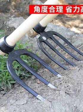 铲子播种土耙微耕农具家用种花小锄头镰刀小型两用刀割开山菜农