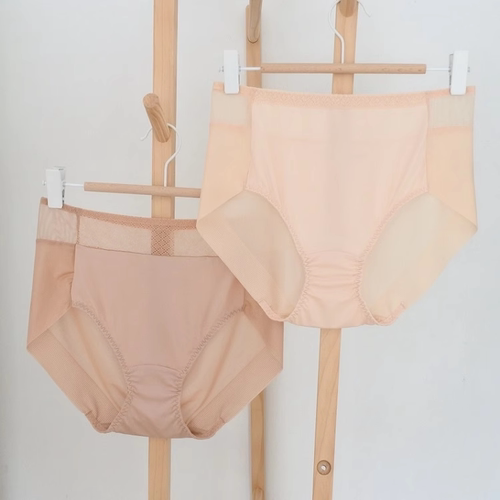 满59包邮韩单纯元深奢华浅肤绵软舒适中高腰镂空包臀无痕女三角裤