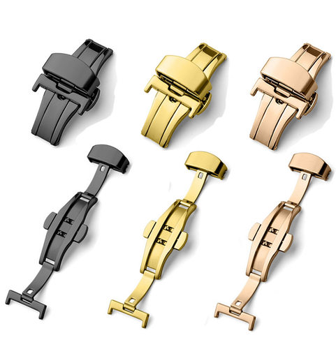 不锈钢表扣蝴蝶扣亮面