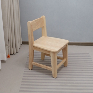 实木儿童靠背椅家用简约成人小椅子矮板凳子茶几结实小木凳多功能