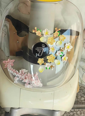 适用九号Qz1/Qz3 mix车头樱花龙3D装饰配件仿真立体花朵配件饰品