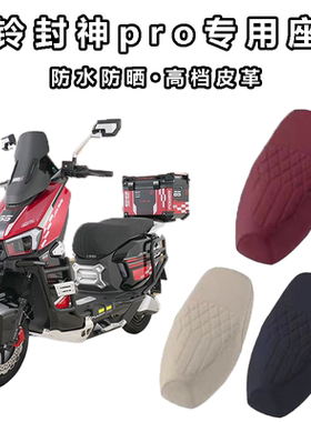 适用于台铃封神pro电动车皮革防水防晒座垫套防刮耐磨脚垫装饰