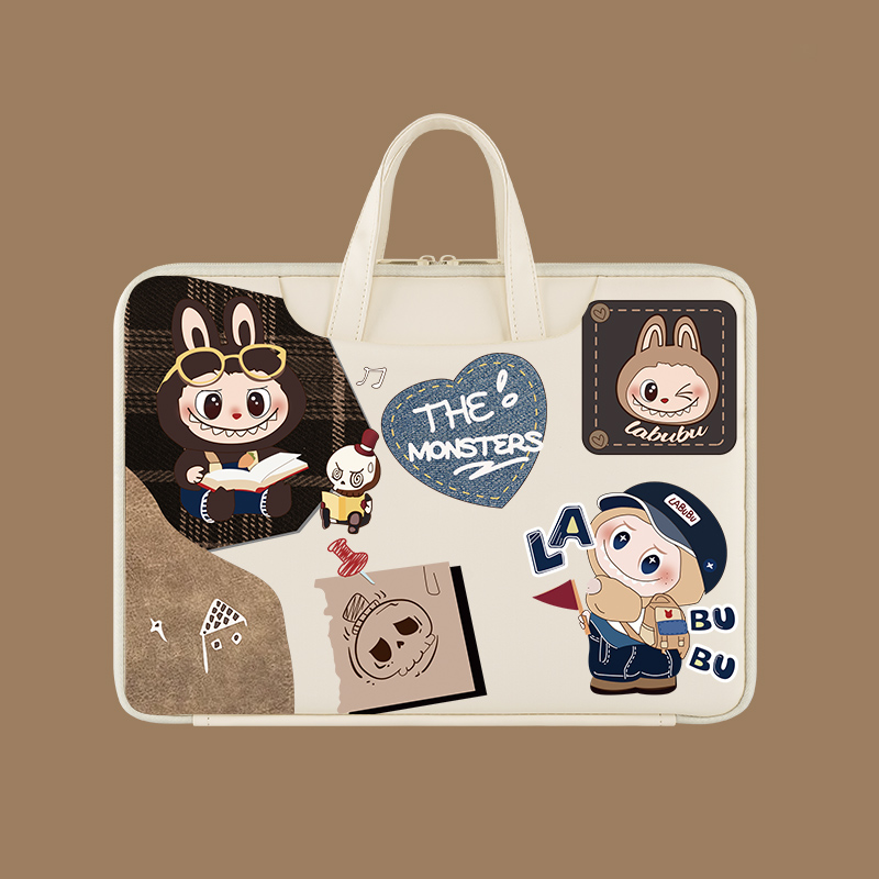 电脑包女手提小清新适用苹果macbookpro戴尔文艺ins13.3英寸联想华硕防水14笔记本时尚小米15.6保护袋女可爱