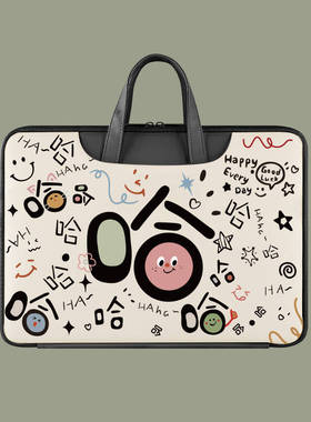 涂鸦笔记本电脑包14英寸便携式轻便防水防震大学生适用华为荣耀16.1英寸戴尔游戏本R9000小米15英寸防摔耐磨