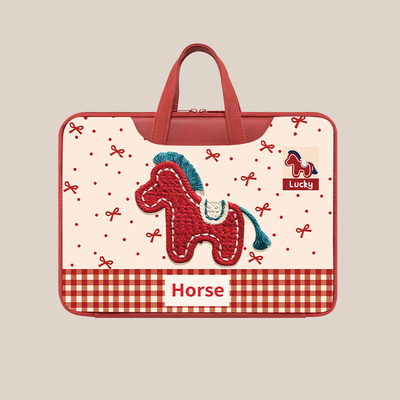 马年新款笔记本电脑包防摔防震手提适用于苹果macbook13.3联想air14女15.6ins15华为mac13寸pro16戴尔padpro