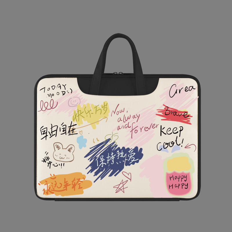 电脑手提包适用惠普星联想戴尔华硕华为苹果macbook3.3荣耀14/13寸MateBook 魔法书16.1寸电脑包防水材质拉杆