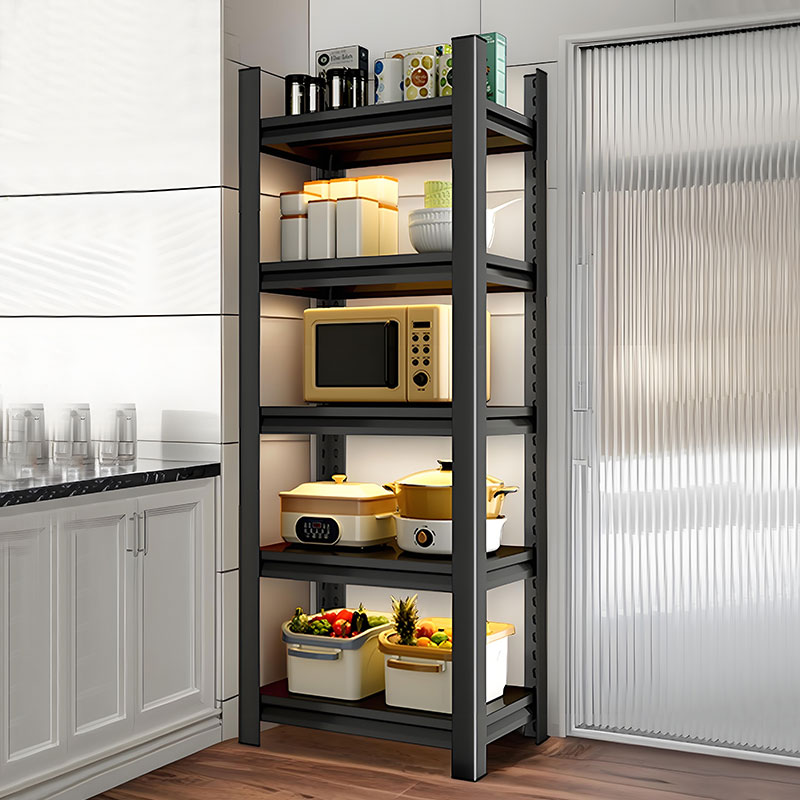2025新款厨房置物架落地多层锅具收纳层架小空间夹缝收纳柜钢制架