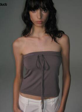 Lal Product｜度假绑带抹胸-三系法-设计修身显瘦上衣女