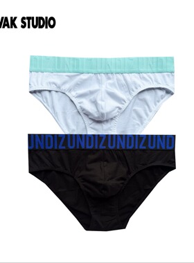 MVAKSTUDIO“UNDIZ 彩色系列”立体刺绣三角内裤男中腰舒适透气