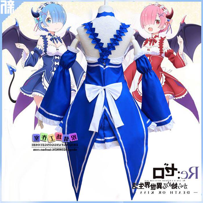 RE：从零开始的异世界生活 恶魔蕾姆拉姆COS女仆装万圣节魔女服装|ruв категории плесень играть/Аниме/вокруг/cos/настольные игры, Косплей одежды/реквизит/услуги, Косплей женской одежды - от Buy2taobao.com для оказания профессиональной услуги покупки агента Taobao