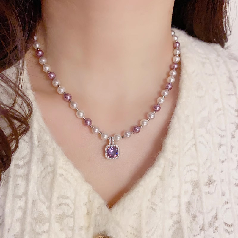 s尚美伯爵紫色锆石方糖吊