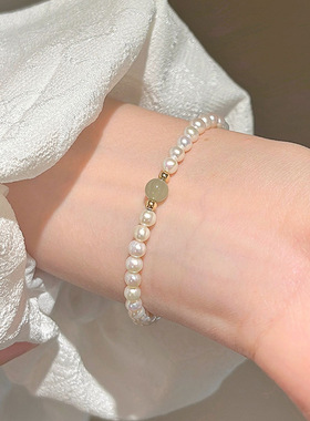 s尚美伯爵天然和田玉珍珠