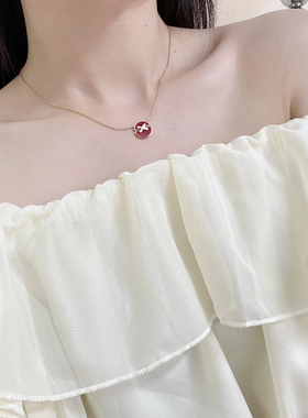 尚美伯爵K金交叉锁骨链