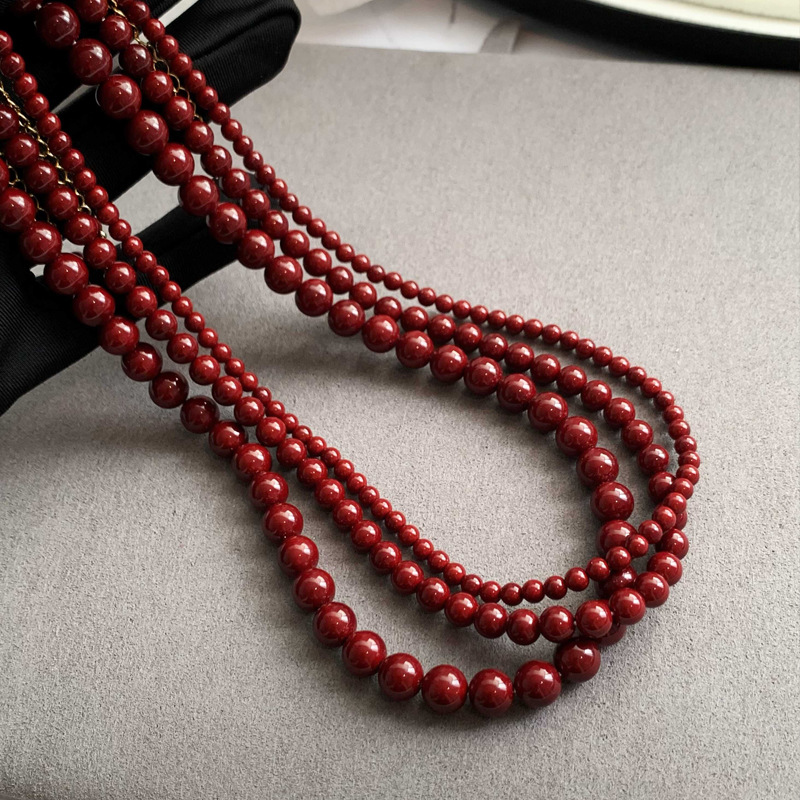 s尚美伯爵安可拉红珍珠项