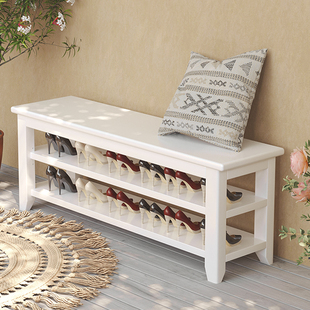 别墅户外换鞋凳室外入户门外鞋柜可坐楼道休息白色凳子进门穿鞋凳