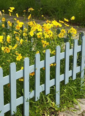 户外花园防腐木栅栏庭院草坪菜园护栏围栏室外院子花坛实木小篱笆