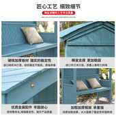 户外院子双人靠背座椅室外庭院实木露天花园休闲景观椅子防水防晒