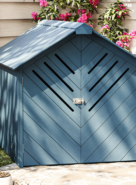 户外木头狗窝四季通用别墅庭院防雨防寒猫窝宠物房子室外大型狗屋