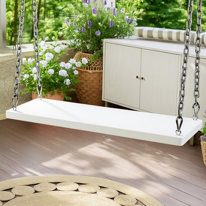 户外庭院防腐木秋千板露台白色实木吊椅室内阳台儿童悬挂坐板家用,住宅家具,户外秋千,淘宝优惠券,粉丝福利购,淘宝优惠卷