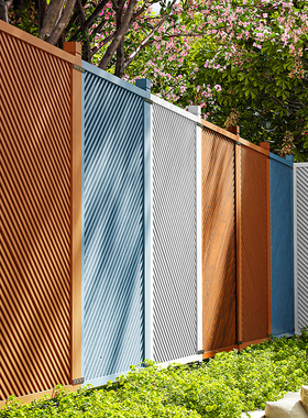 别墅栏杆庭院防腐木围栏户外篱笆木栅栏护栏花园实木隔断隐私屏风