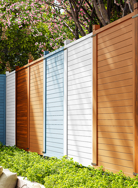 防腐木栅栏户外庭院子围墙护栏楼顶露台围栏隐私室外花园隔断遮挡