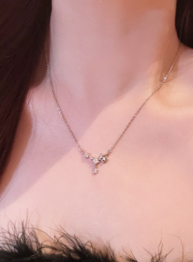 小红缇jewelry 满天星流苏项链甜美ins高级感纯银锁骨链气质颈链