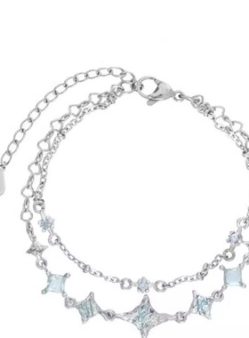 2026年新款纯银双层手链原创女生轻奢小众设计精致冷淡风百搭款