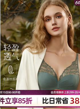 梧桐本色红品超薄BC水晶杯无痕美背性感内衣大胸显小禾韵WN84220