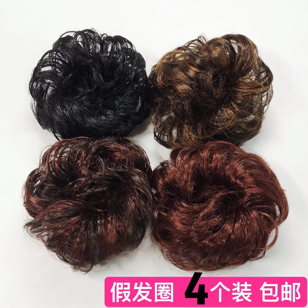 假发发圈盘发花苞头饰时尚仿真