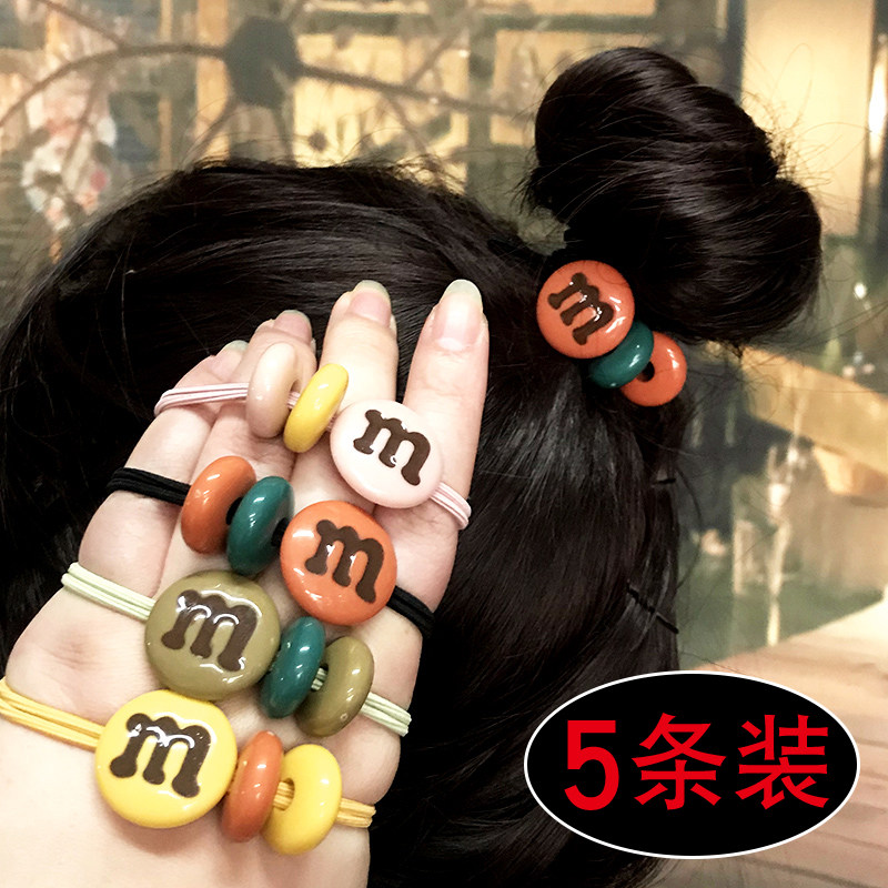 m豆发绳皮套韩版可爱橡皮筋头绳