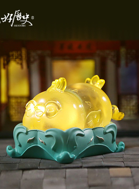 你好历史 三星堆酣睡乌乌小夜灯客厅装饰小摆件床头灯节日礼物