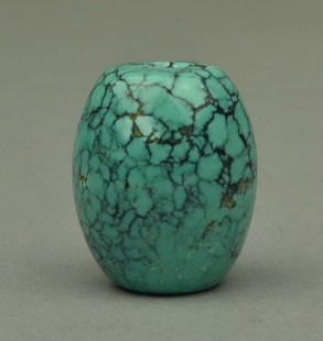 8.6克 松石苑 原矿绿松石16.2mm桶珠 勒子 配珠