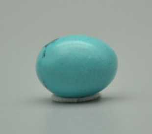 松石苑  原矿绿松石戒面  镶嵌  戒指（1.9克）