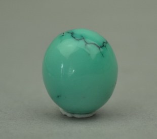 松石苑  原矿绿松石戒面  戒指  镶嵌（3克）