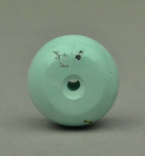 4.1克 散珠 原矿绿松石16.2mm鼓珠 松石苑 