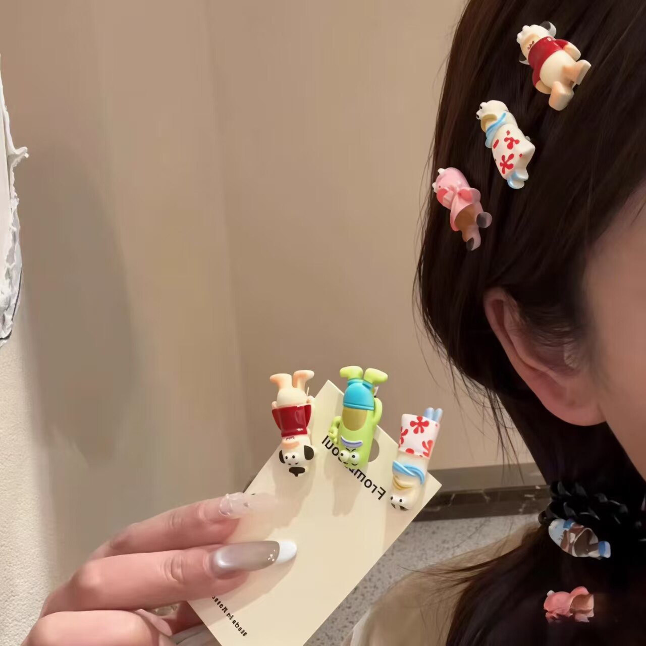 甜美可爱卡通动物边夹女小众设计感发饰头饰发夹女士2026新款高端