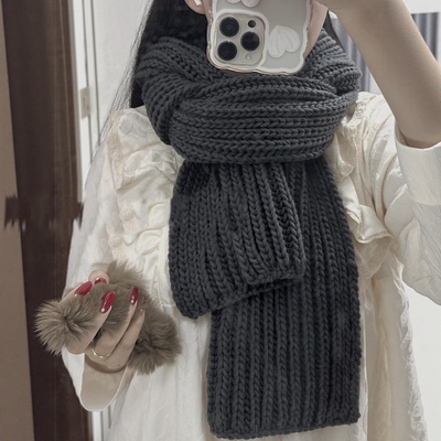 小白超适合的双元宝围巾！