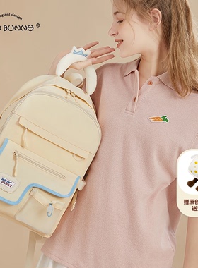 meowbunny在逃公主 原创双肩包女高中生书包电脑背包初中生大容量