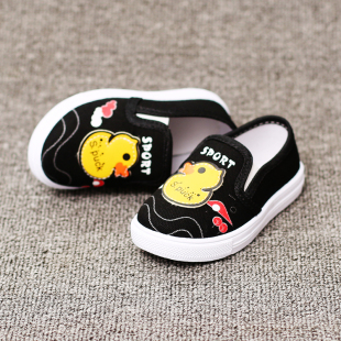 春秋小童休闲鞋婴幼儿园软底宝宝布鞋女童男童潮款童鞋儿童帆布鞋