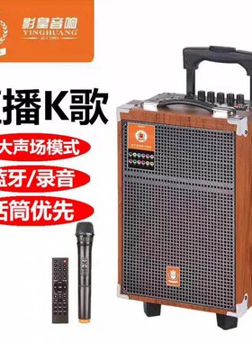 影皇广场舞户外拉杆音响网红声卡