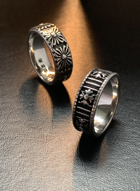 Sunflower太阳花-钛钢古着重工戒