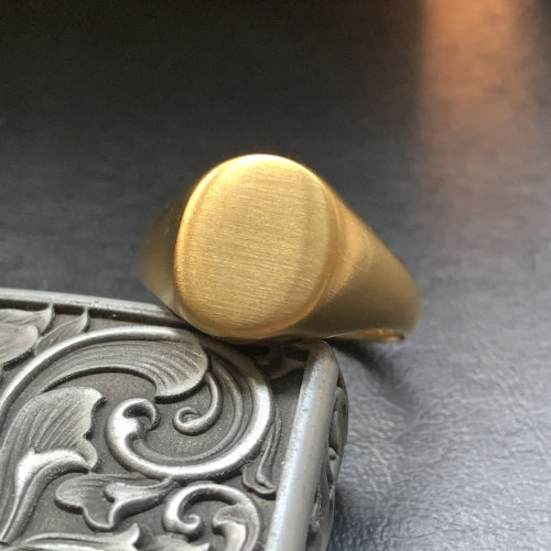 勋章-金色教父徽章尾戒男显手长