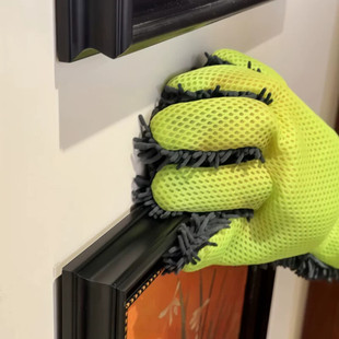 五指手套家务除尘抹布雪尼尔清洁布家用大扫除清洁工具保洁不留痕