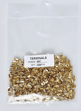 1000只铜扣DJ-454T并线扣接线端子电线连接器冷压压线扣中间接头