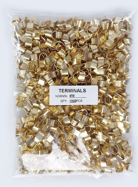 1000只铜扣DJ-454D/459型并线扣接线端子电线连接器冷压中间接头