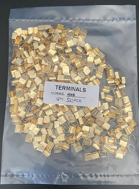 500只铜扣DJ-454B型并线扣接线端子电线连接器冷压压线扣中间接头